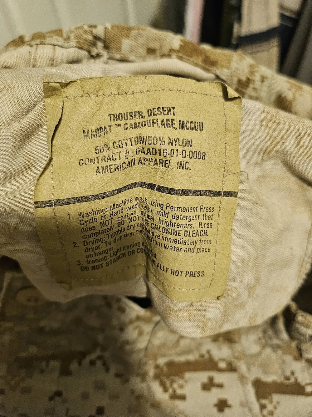 American Apparel Desert Digital Camo Cargo Pants - Picture 4 of 4